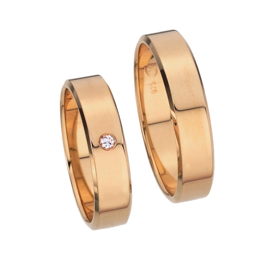 Trauringe / Eheringe 585 Roségold 511005-50