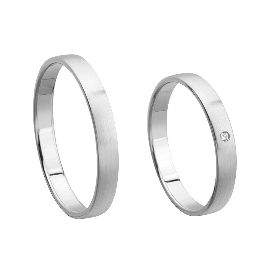 Trauringe / Eheringe 925 Silber 511053-30