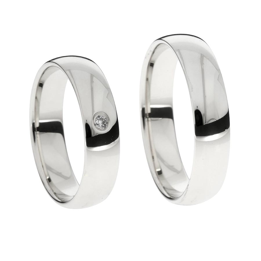 Trauringe / Eheringe 925 Silber 513138-50