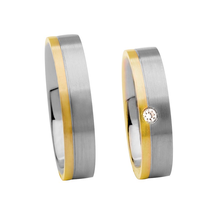 Eheringe 600 Platin, 585 Gelbgold 513206-50