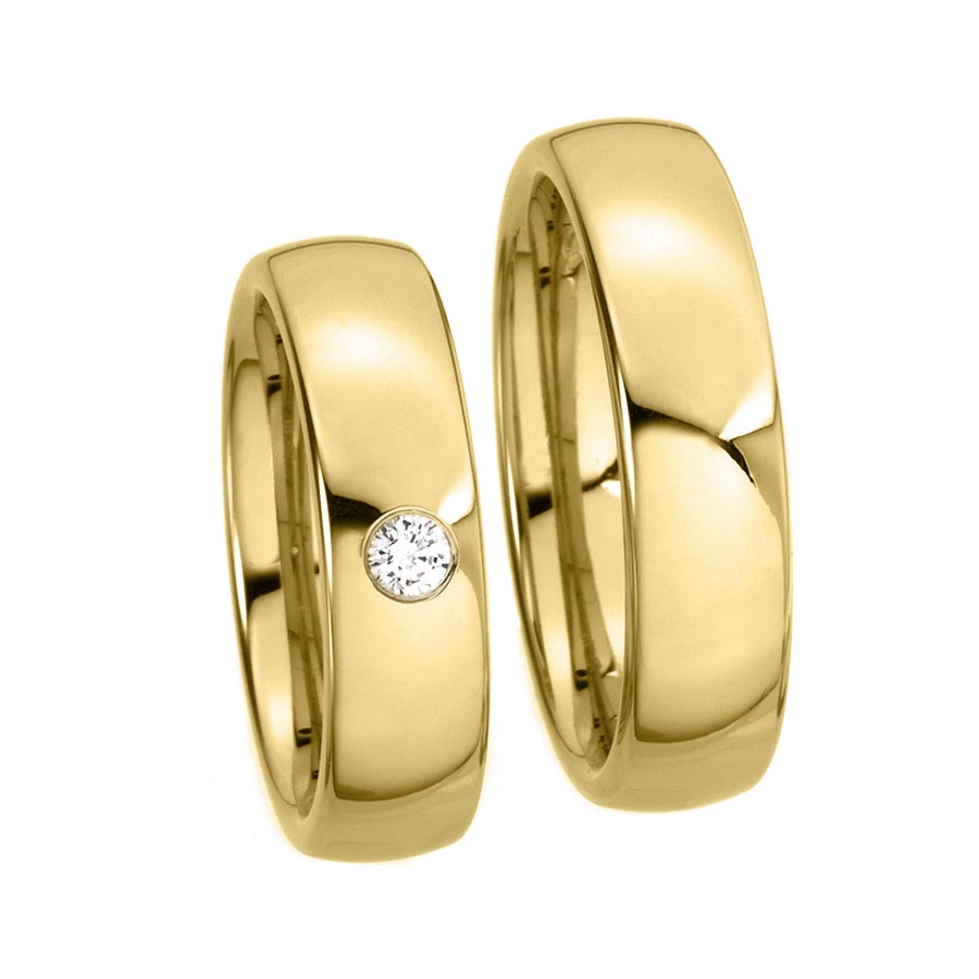 Trauringe / Eheringe 585 Gelbgold 514037-60