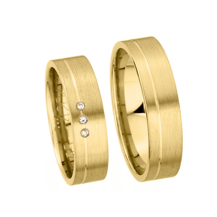 Trauringe / Eheringe 333 Gelbgold 514204-55