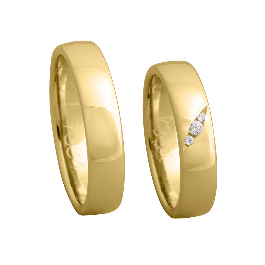 Trauringe / Eheringe 333 Gelbgold 517334-50