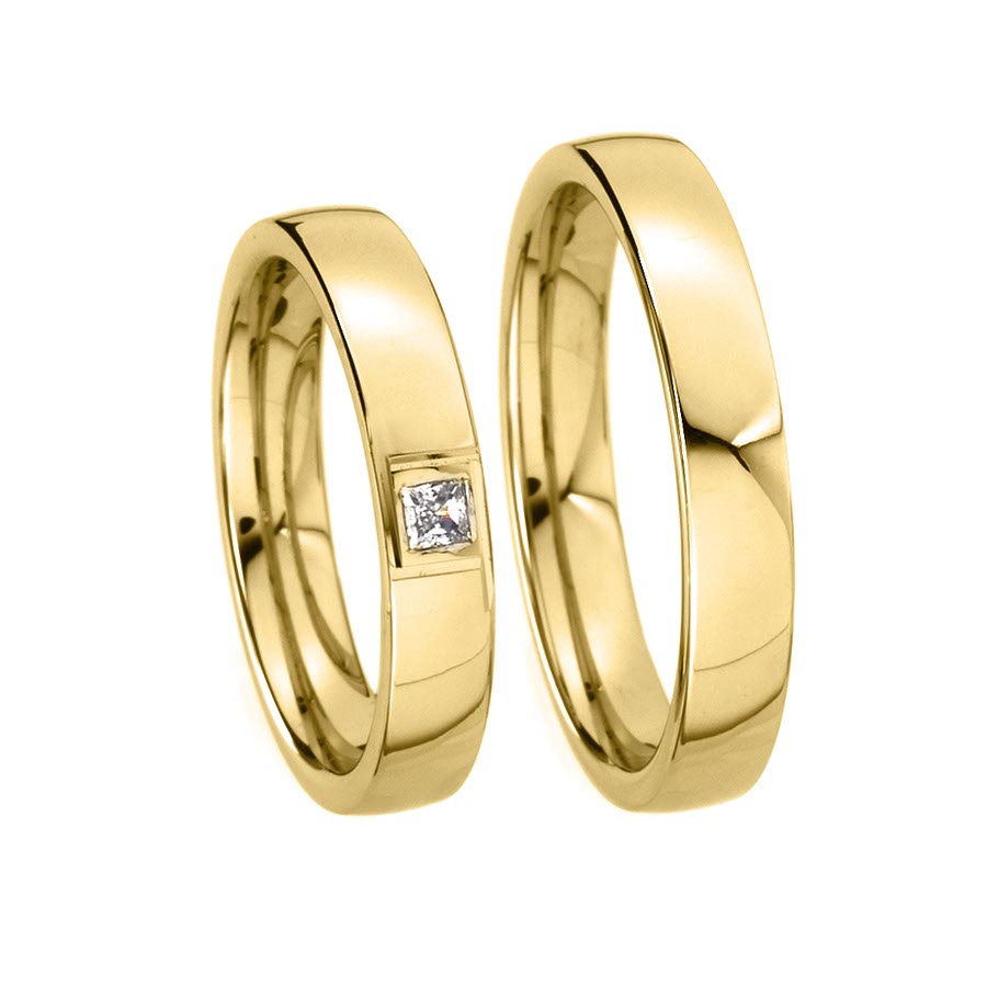 Trauringe / Eheringe 585 Gelbgold 518025-40